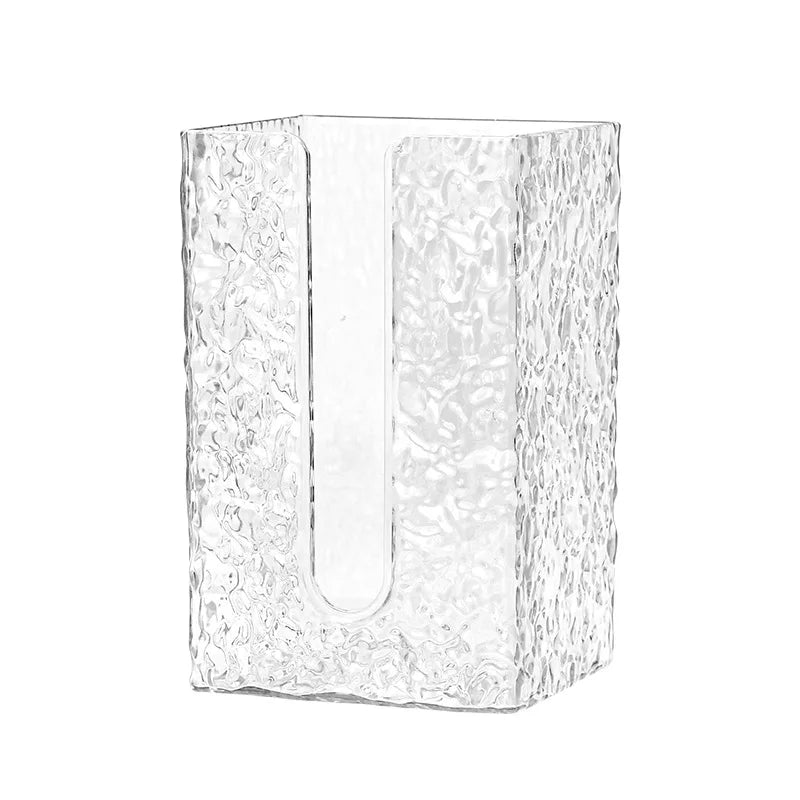 Glacier Style Wall-Mounted Acrylic Tissue Box – Bathroom & Towel Storage