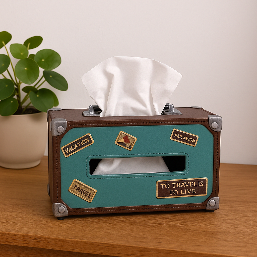 Retro Radio Tissue Box – Napkin & Towel Holder for Home or Office