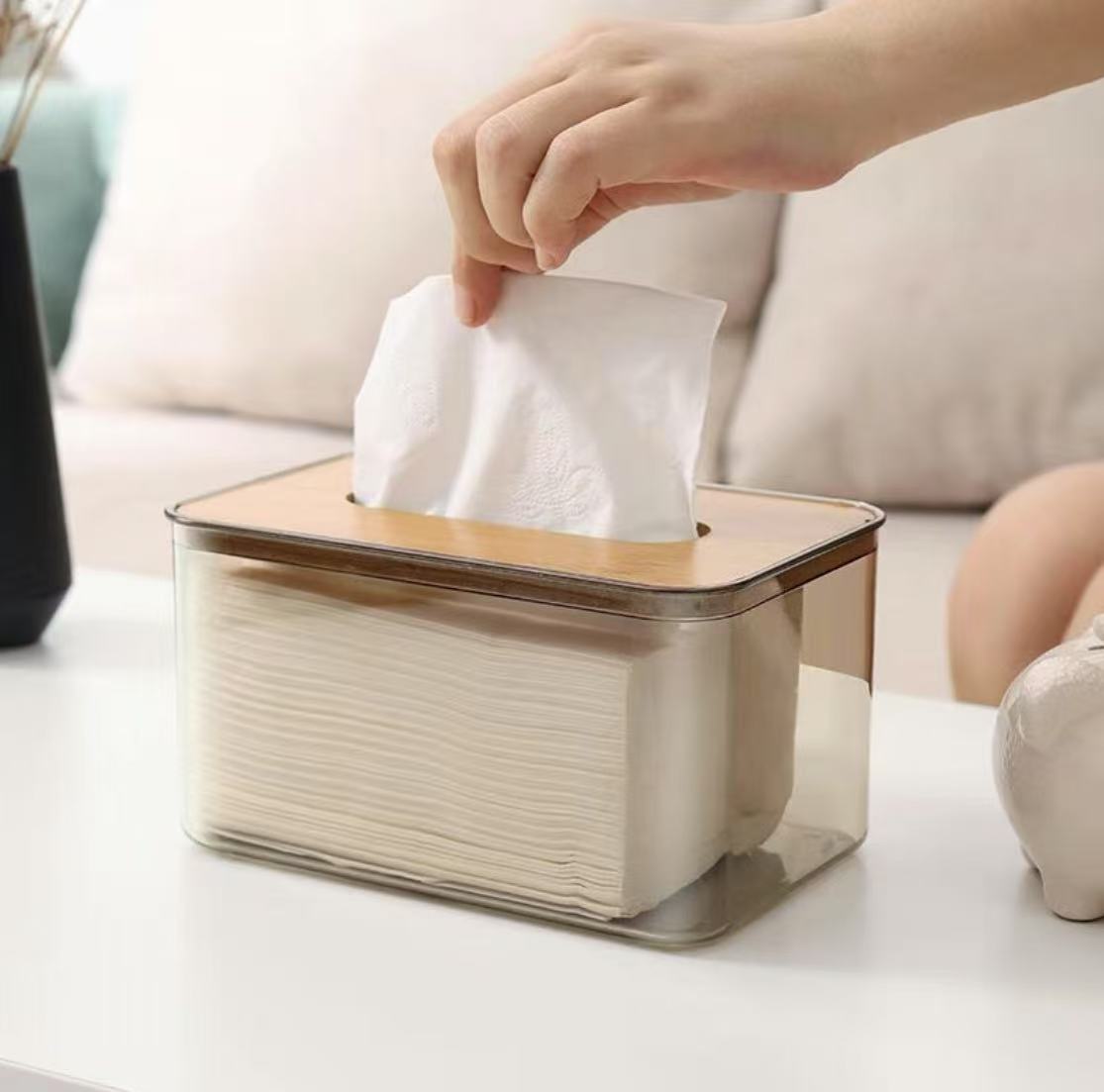 Automatic Pop-Up Tissue Box – Spring-Loaded Holder for Car or Kitchen