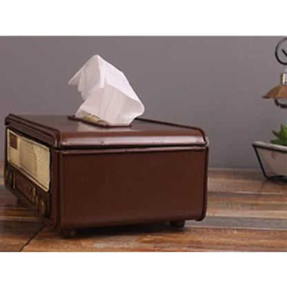 Retro Radio Tissue Box – Napkin & Towel Holder for Home or Office