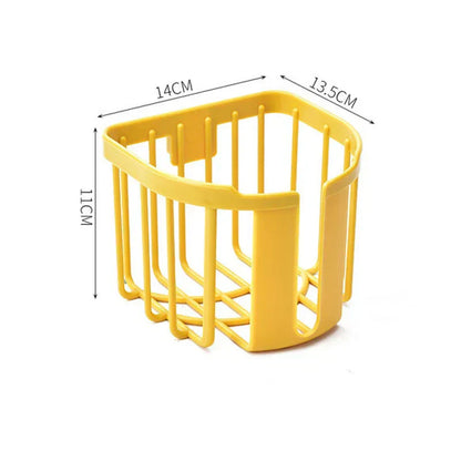 Punch-Free Wall-Mounted Toilet Paper Holder with Storage Shelf