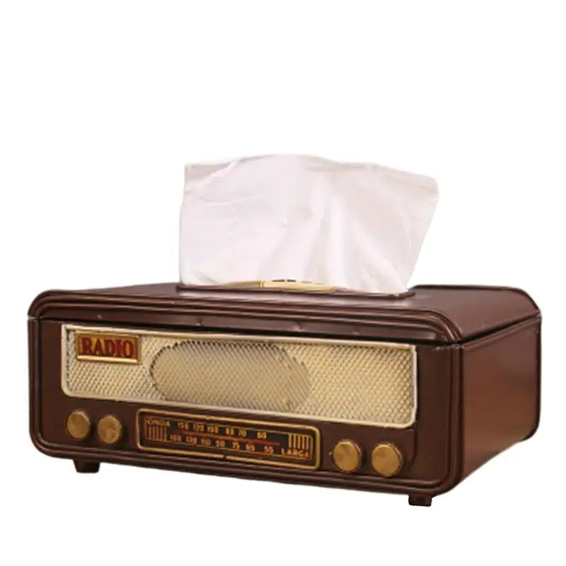 Retro Radio Tissue Box – Napkin & Towel Holder for Home or Office