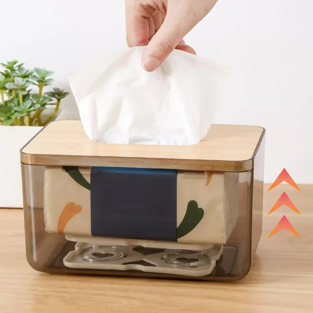 Automatic Pop-Up Tissue Box – Spring-Loaded Holder for Car or Kitchen