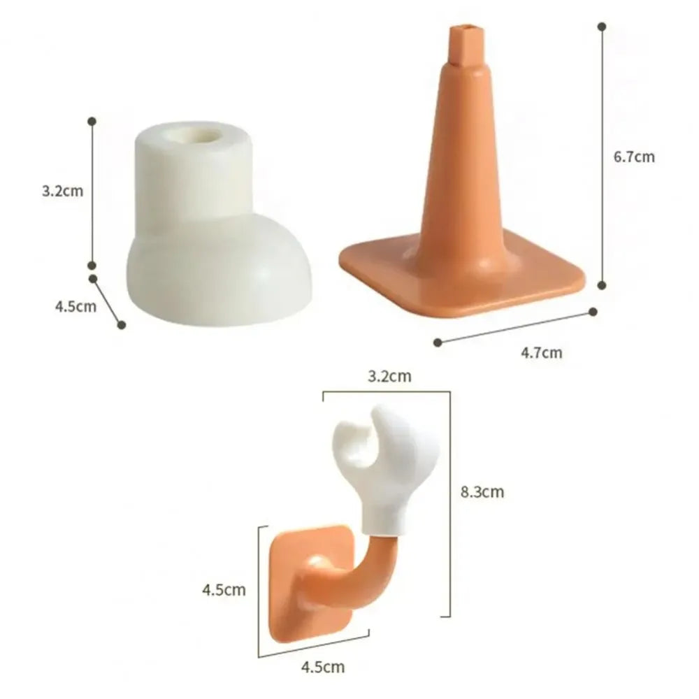 2Pcs Self-Adhesive Decorative Legs – DIY Hooks for Tissue Boxes & Trash Cans