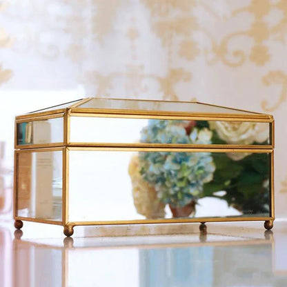 Luxury Glass Tissue Box – European Style Waterproof Holder & Vanity Tray