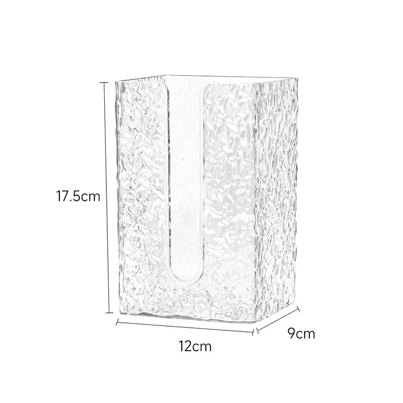 Glacier Style Wall-Mounted Acrylic Tissue Box – Bathroom & Towel Storage